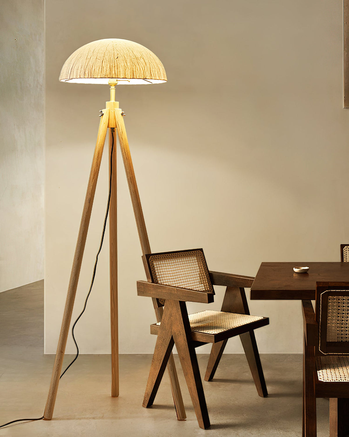 Crescent Wood Floor Lamp — product view 11