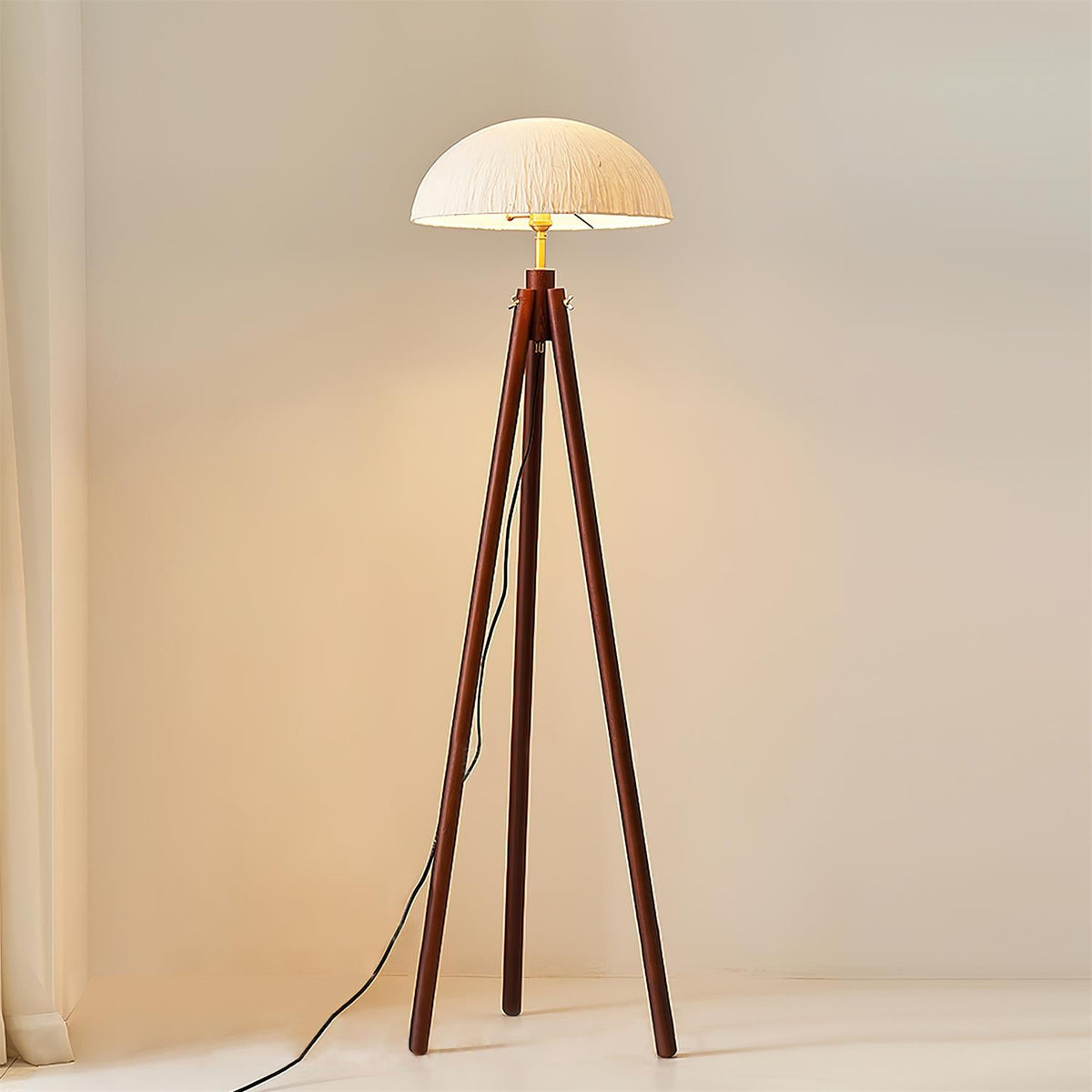 Crescent Wood Floor Lamp — product view 12