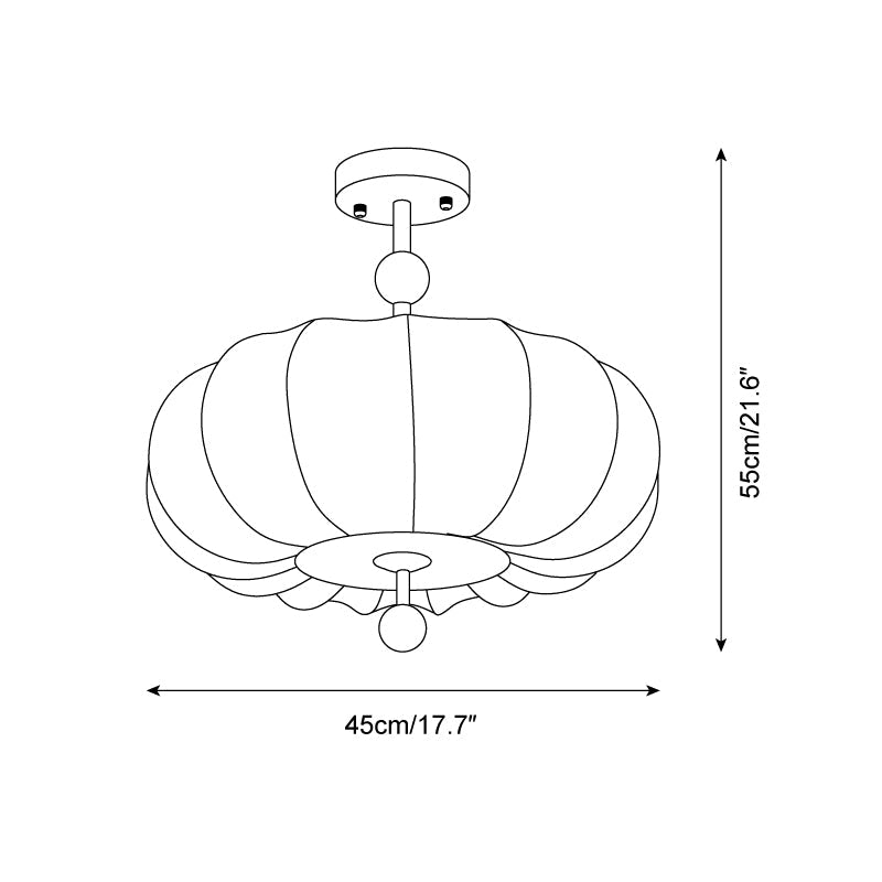 Serenity Wood Ceiling Lamp — product view 5