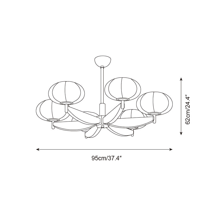 Brillora Glass Chandelier — product view 5