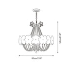 Greenlace Glass Chandelier — product view 6