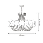 Greenlace Glass Chandelier — product view 7