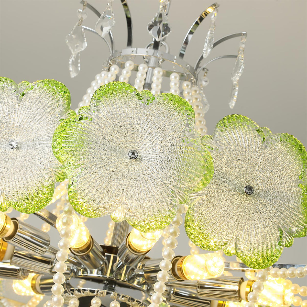 Greenlace Glass Chandelier — product view 9