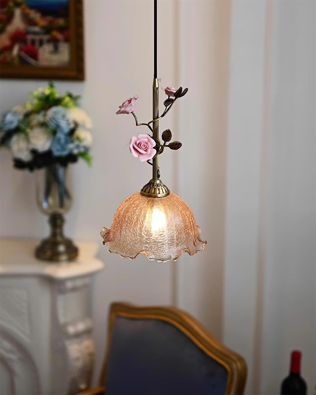 Rosavine Glass Pendant Lamp — product view 3