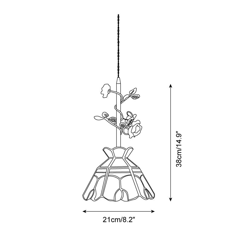 Rosavine Glass Pendant Lamp — product view 10