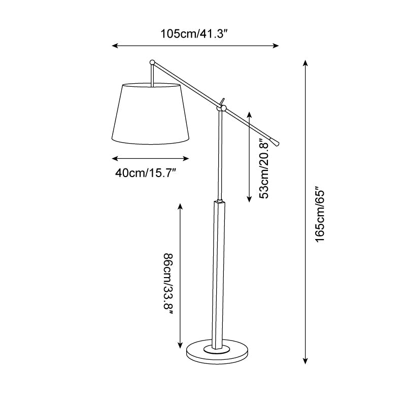 Beamline Wood Floor Lamp — product view 5
