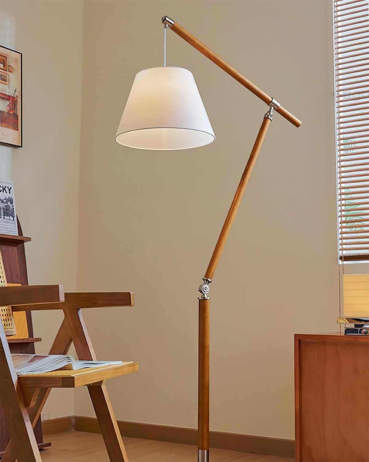 Beamline Wood Floor Lamp — product view 7