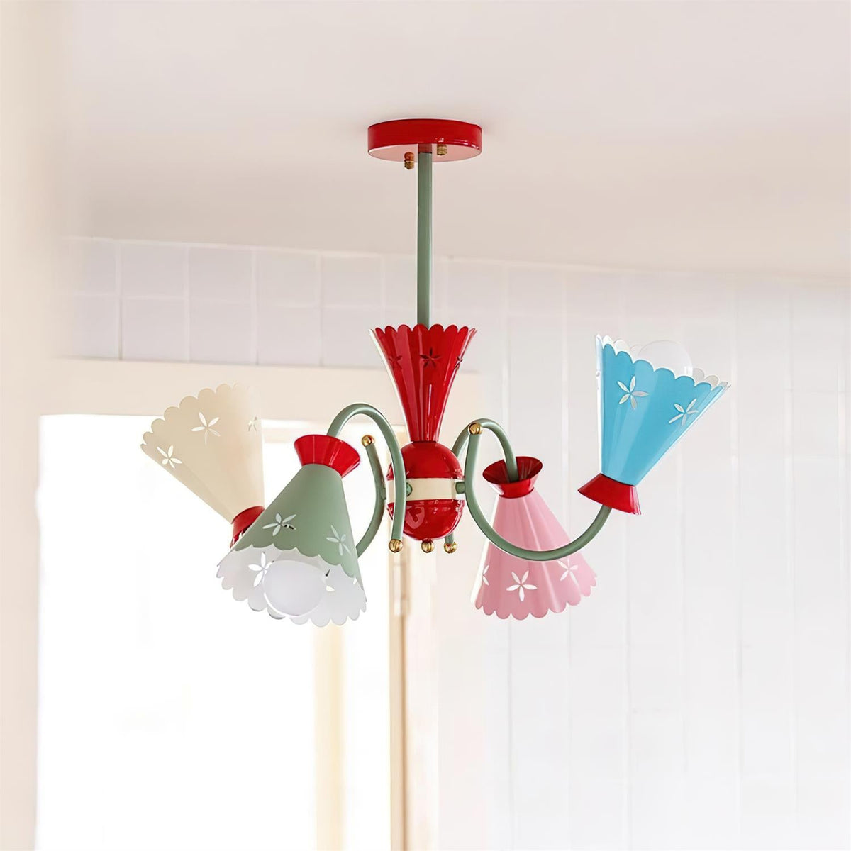 Pasteluxe Metal Chandelier — product view 2