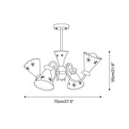 Pasteluxe Metal Chandelier — product view 5