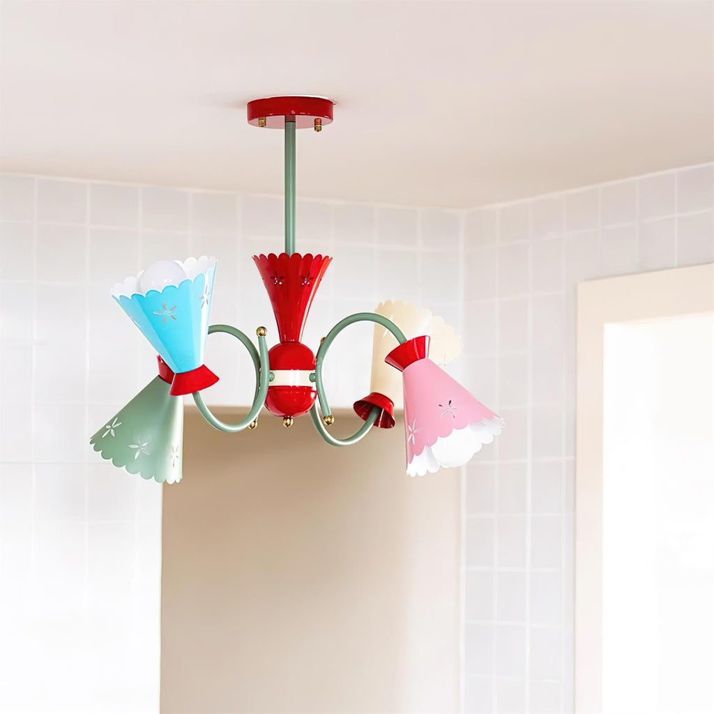 Pasteluxe Metal Chandelier — product view 9