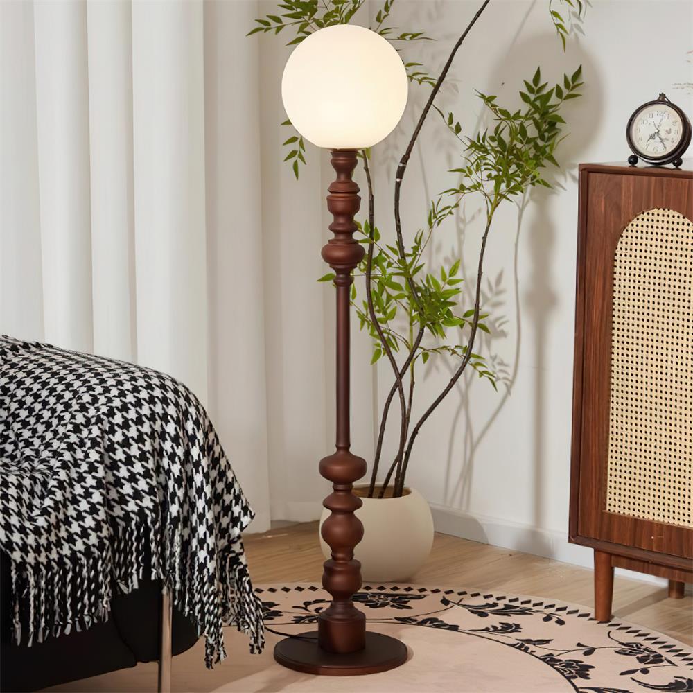 Sphereline Wood Floor Lamp — product view 4