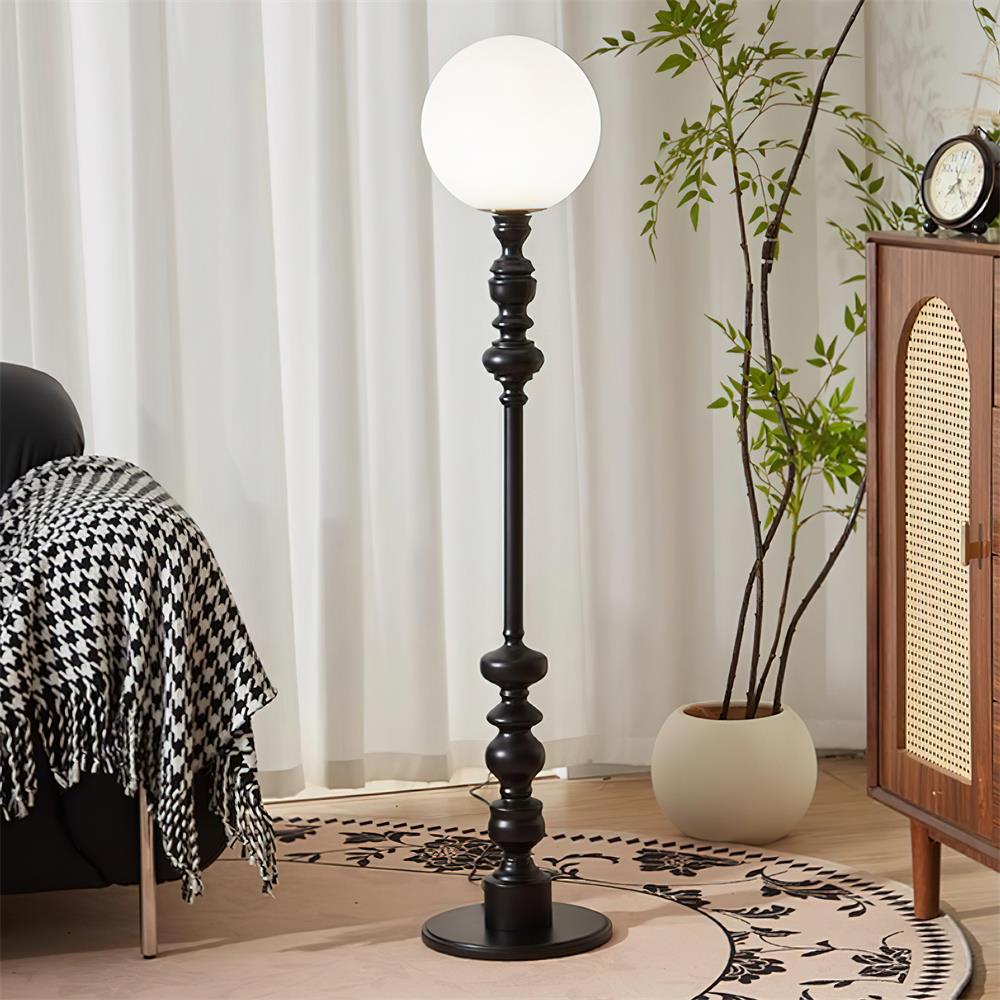 Sphereline Wood Floor Lamp — product view 6