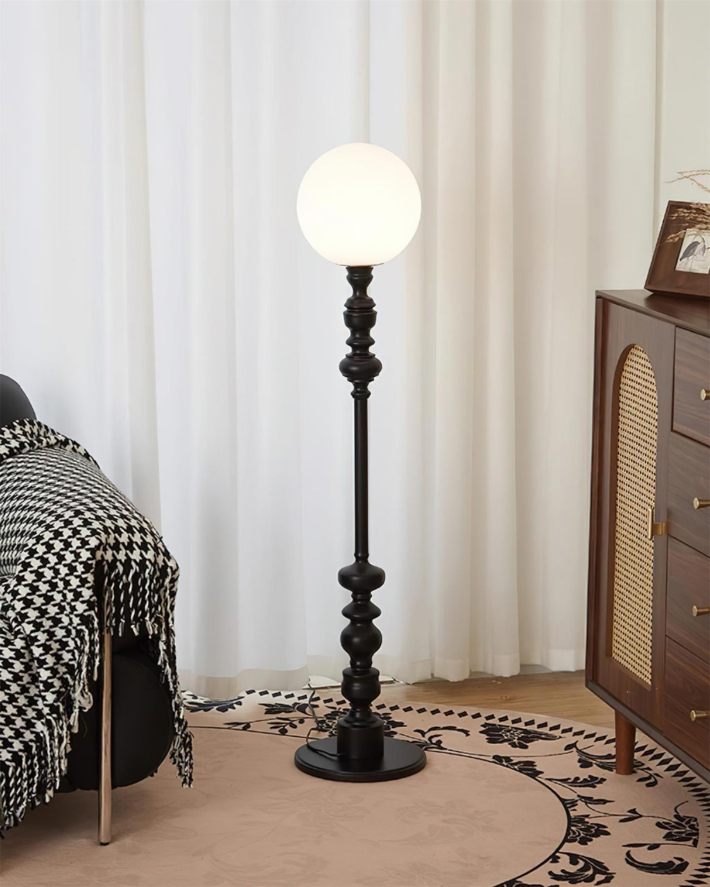 Sphereline Wood Floor Lamp — product view 9