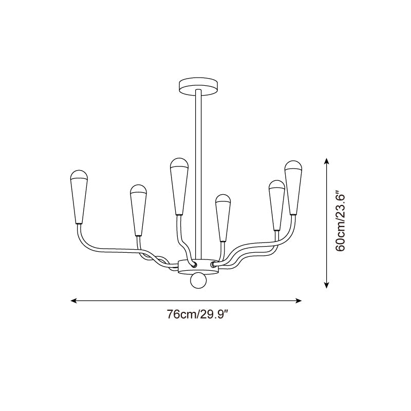 Motiflow Metal Chandelier — product view 5