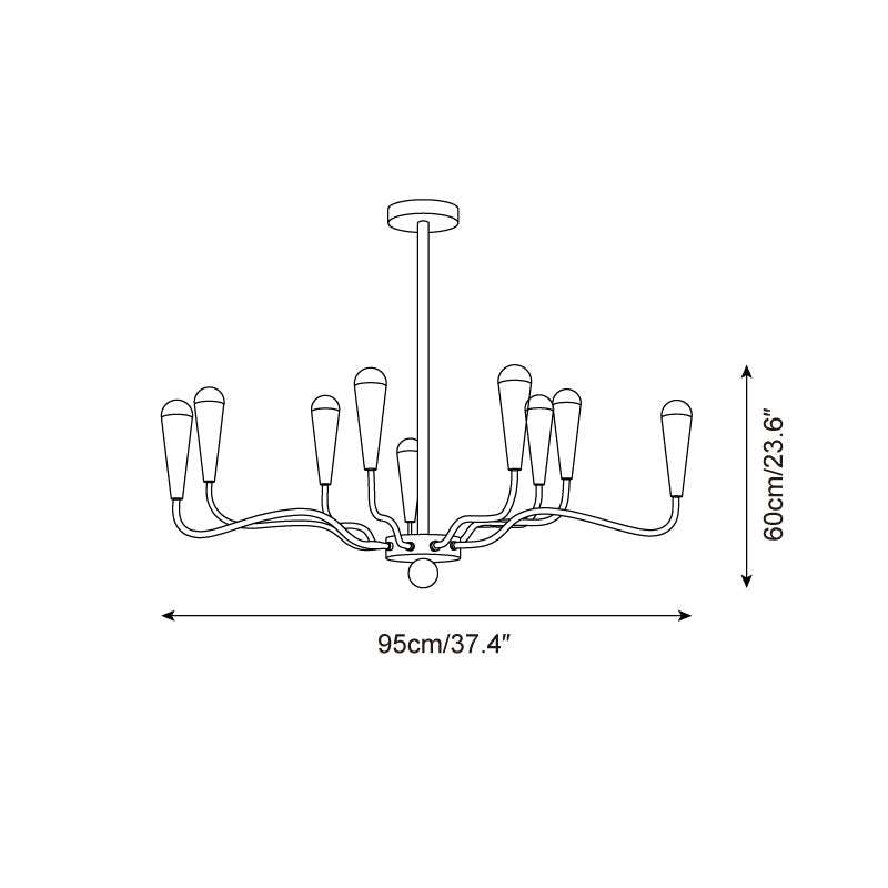 Motiflow Metal Chandelier — product view 6