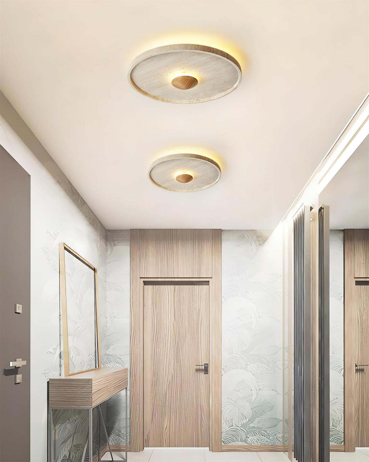 Marvello Travertine Ceiling Lamp — product view 3