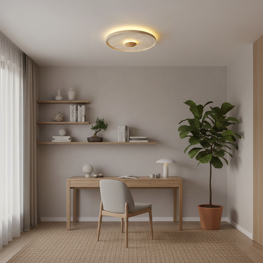 Marvello Travertine Ceiling Lamp — product view 9