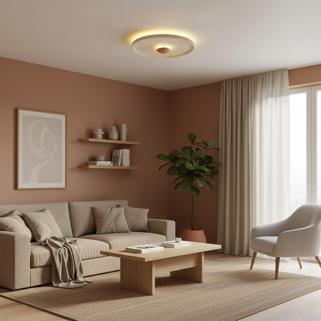 Marvello Travertine Ceiling Lamp — product view 10