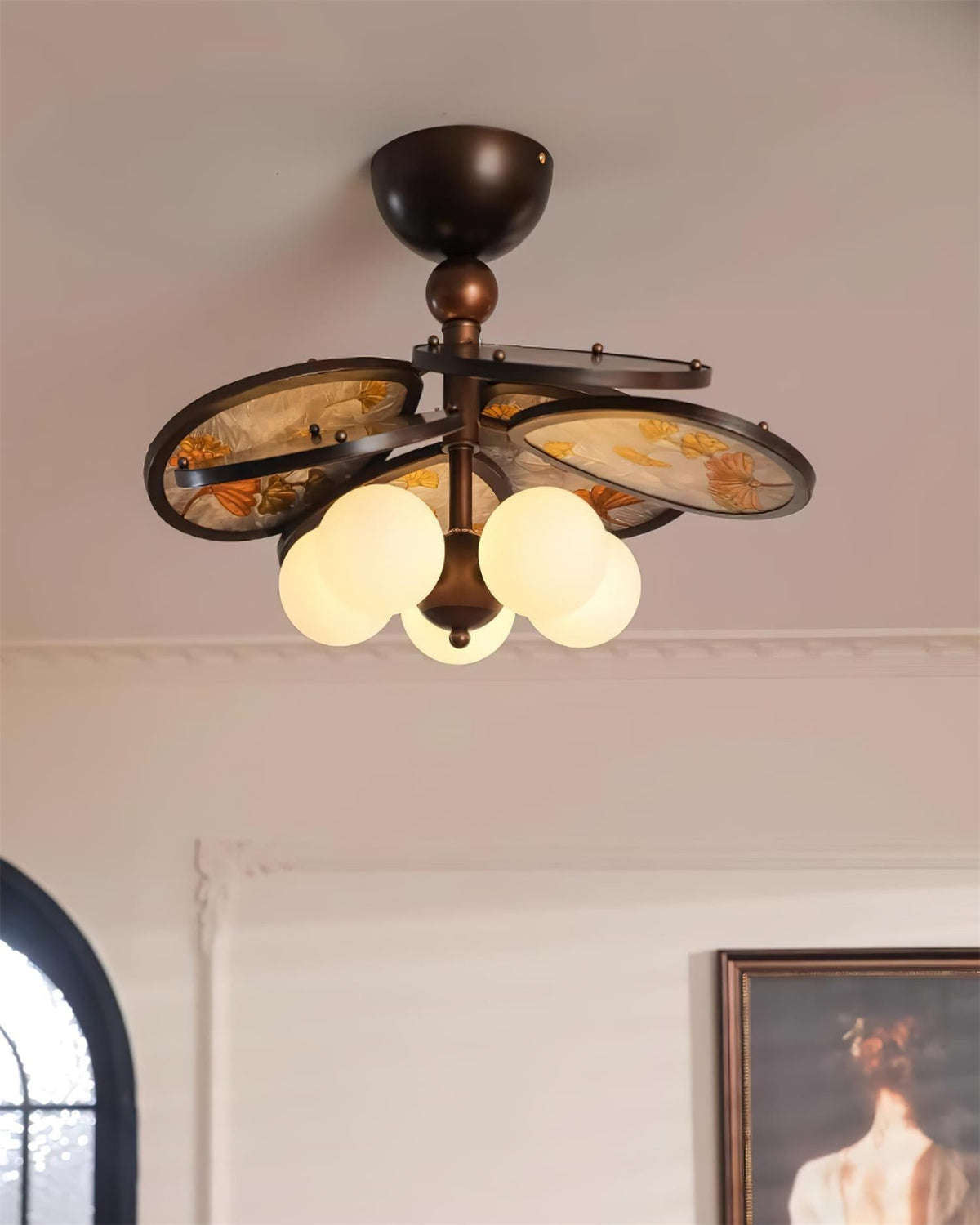 Leafora Glass Ceiling Lamp — product view 3