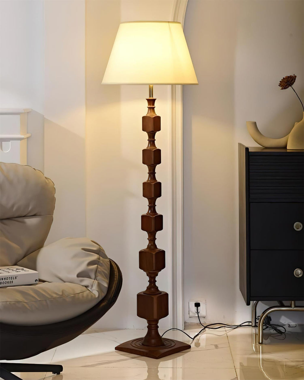 Blockora Wood Floor Lamp — product view 3