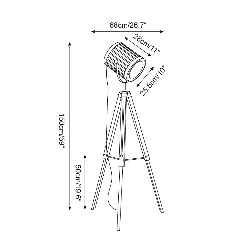 Visionaire Wood Floor Lamp — product view 5