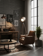 Visionaire Wood Floor Lamp — product view 7
