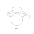 Radiora Glass Ceiling Lamp — product view 5