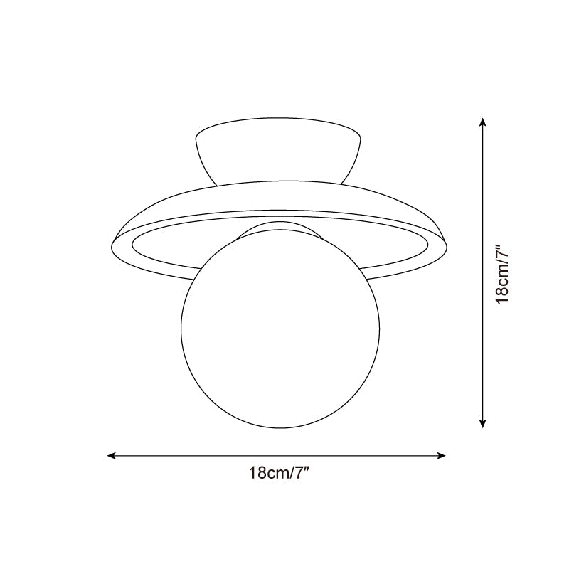 Radiora Glass Ceiling Lamp — product view 5