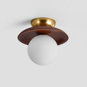 Walnut Color & White