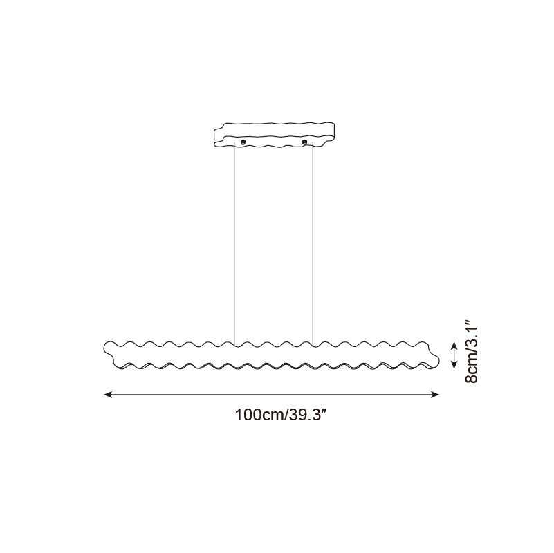 Wavira Wood Chandelier — product view 5