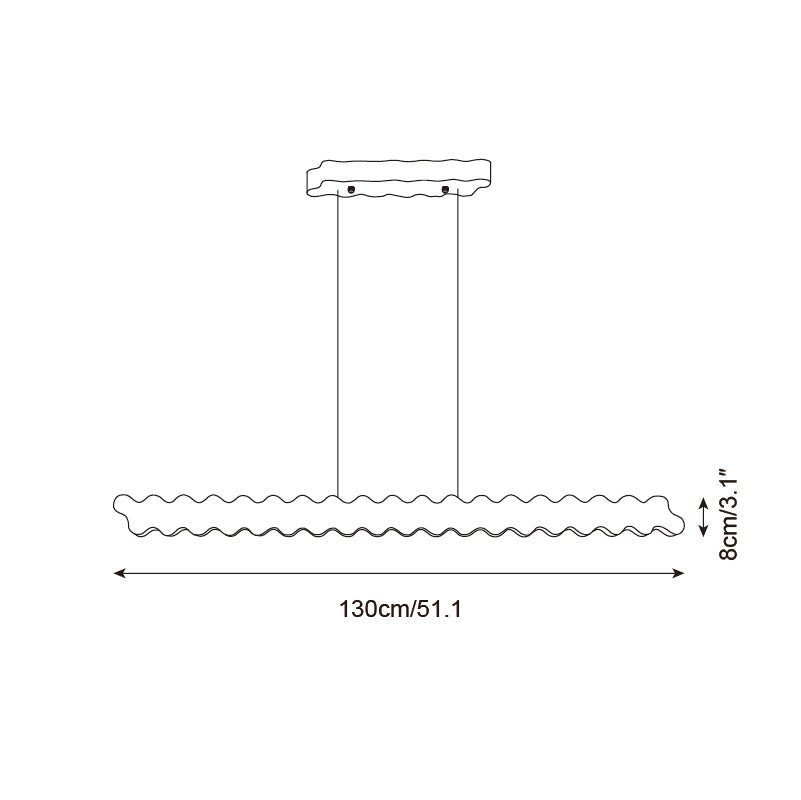 Wavira Wood Chandelier — product view 6
