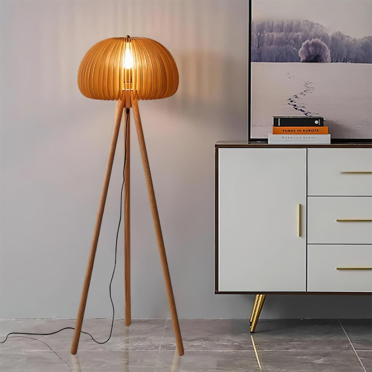 Sylora Wood Floor Lamp — product view 2