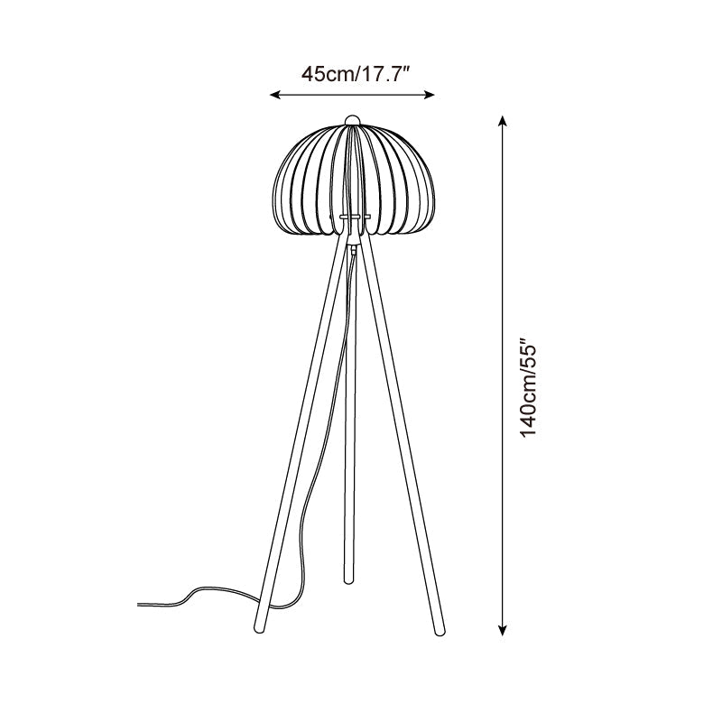 Sylora Wood Floor Lamp — product view 5