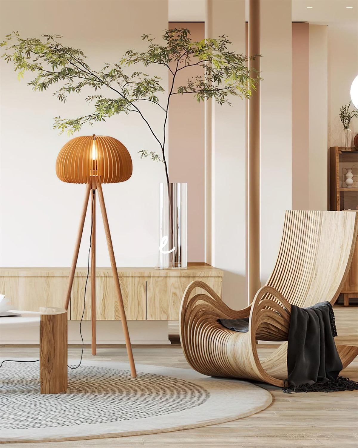 Sylora Wood Floor Lamp — product view 11