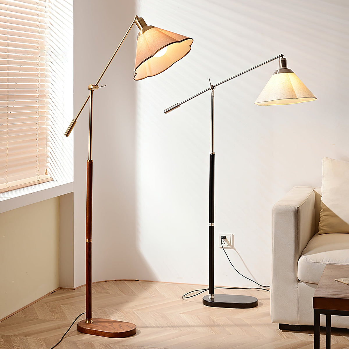 Morien Wood Floor Lamp — product view 4