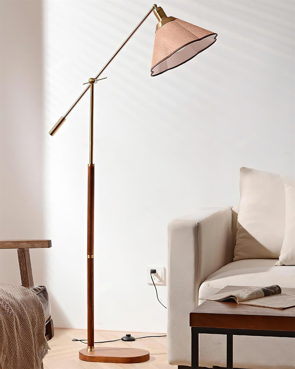 Morien Wood Floor Lamp — product view 7