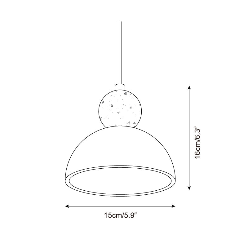 Somira Travertine Pendant Lamp — product view 7