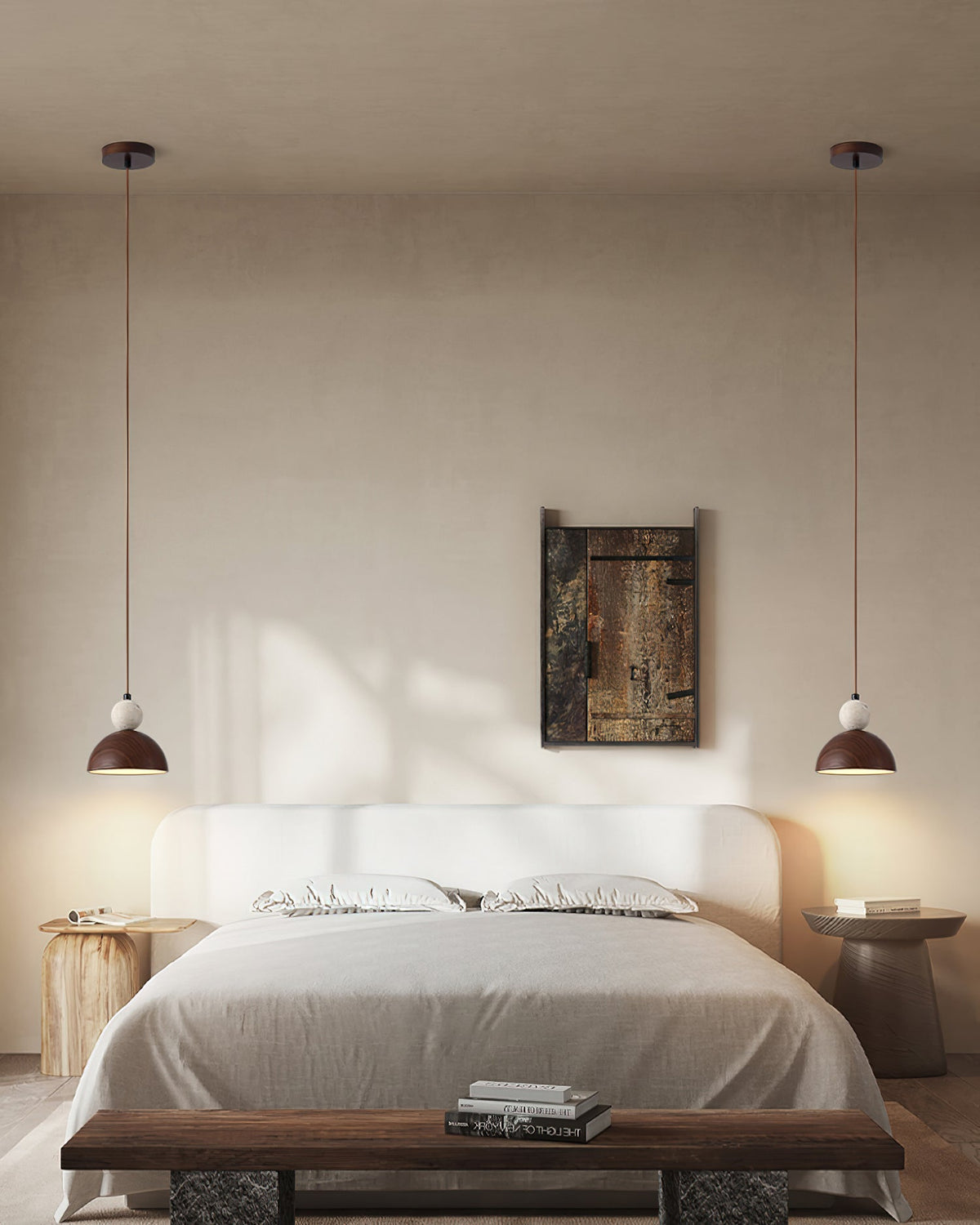 Somira Travertine Pendant Lamp — product view 17