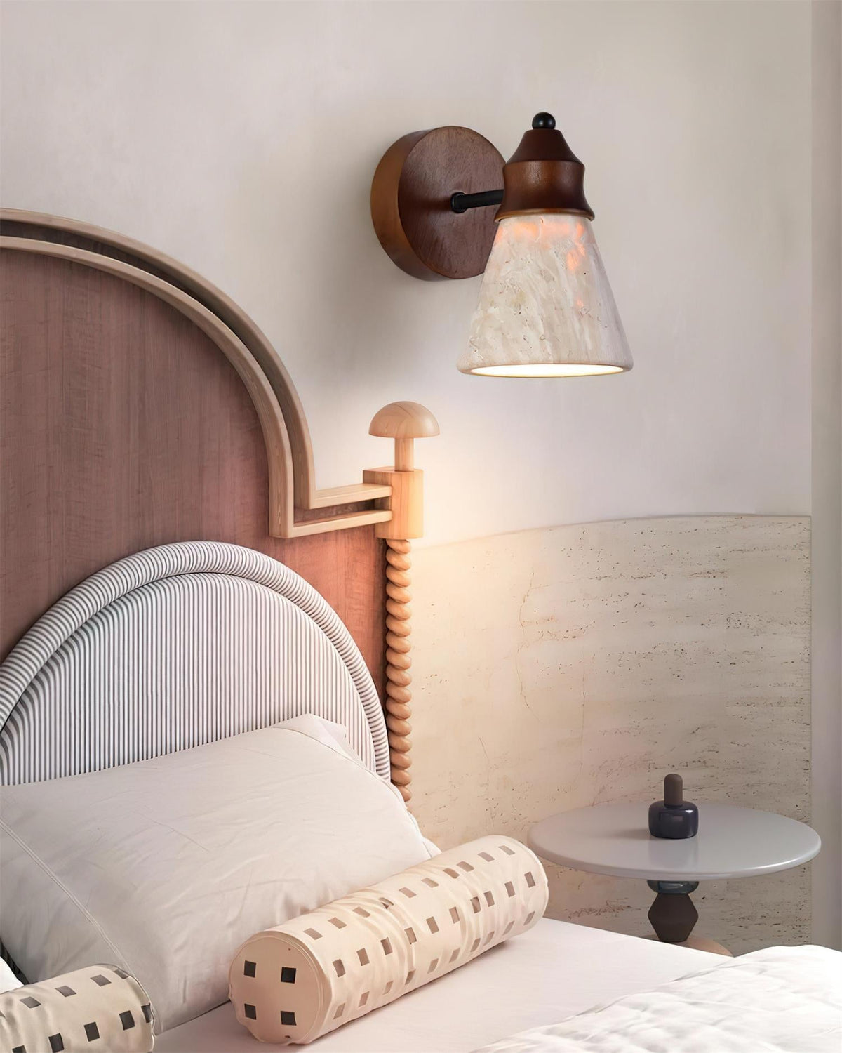 Travine Travertine Wall Lamp — product view 4