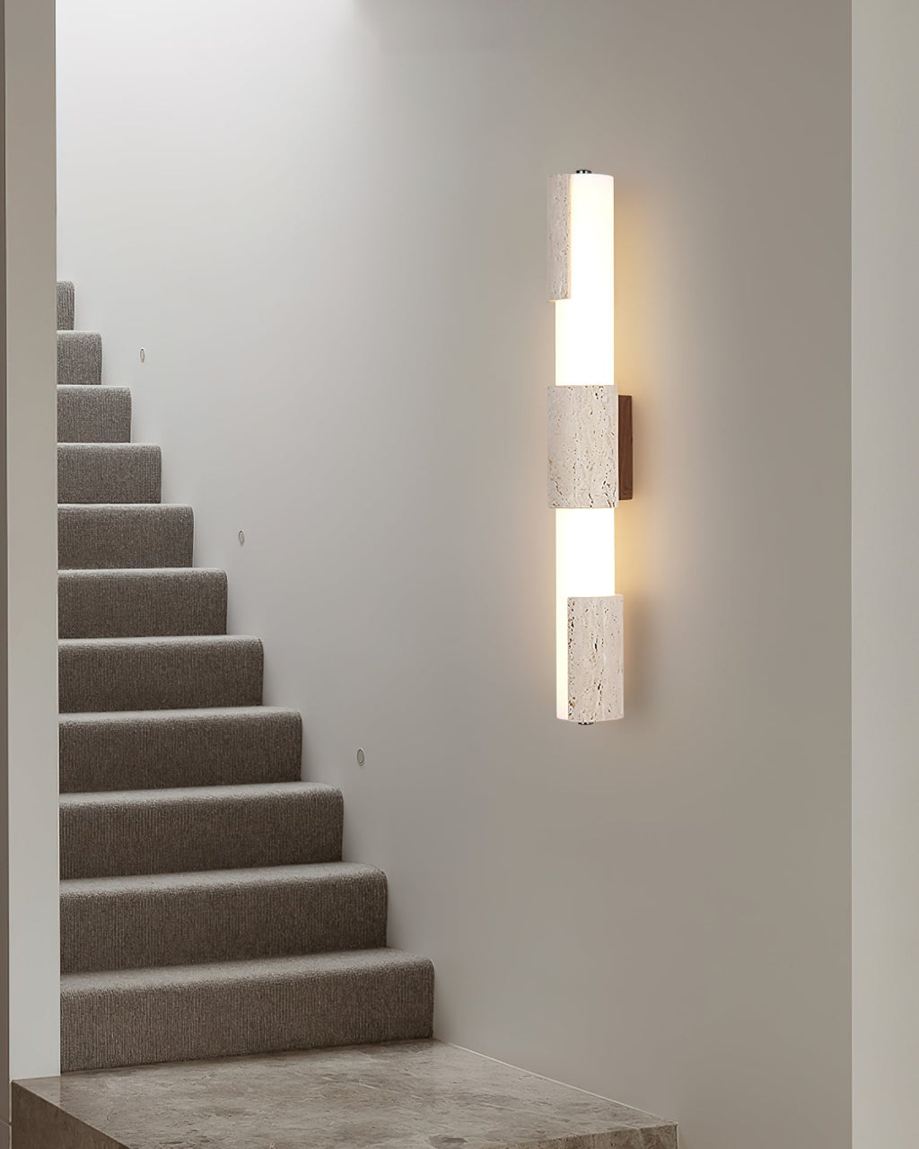 Tolira Travertine Wall Lamp — product view 3