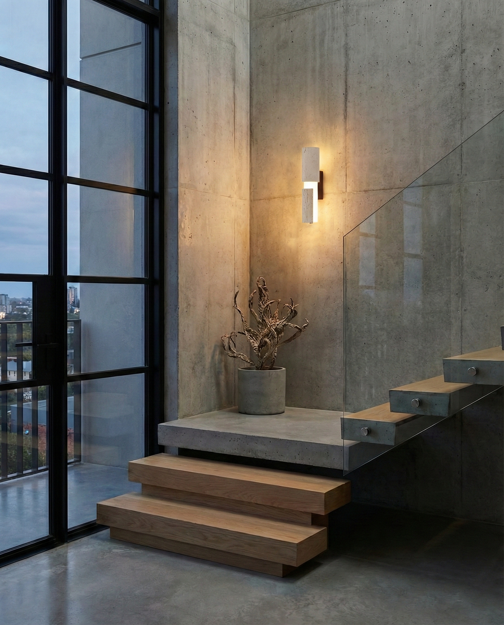 Tolira Travertine Wall Lamp — product view 10