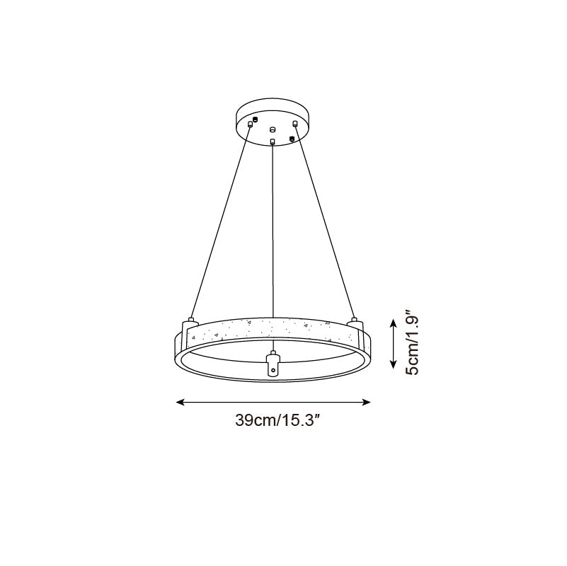 Eclora Travertine Chandelier — product view 5