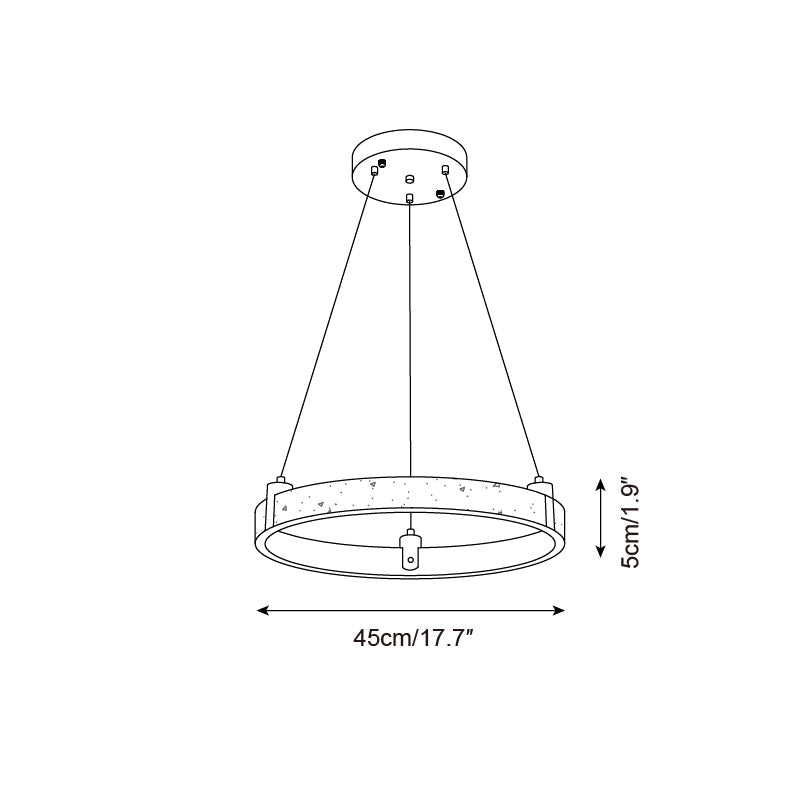 Eclora Travertine Chandelier — product view 6