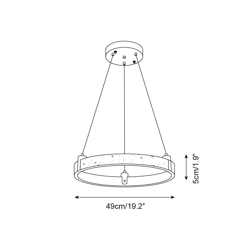 Eclora Travertine Chandelier — product view 7