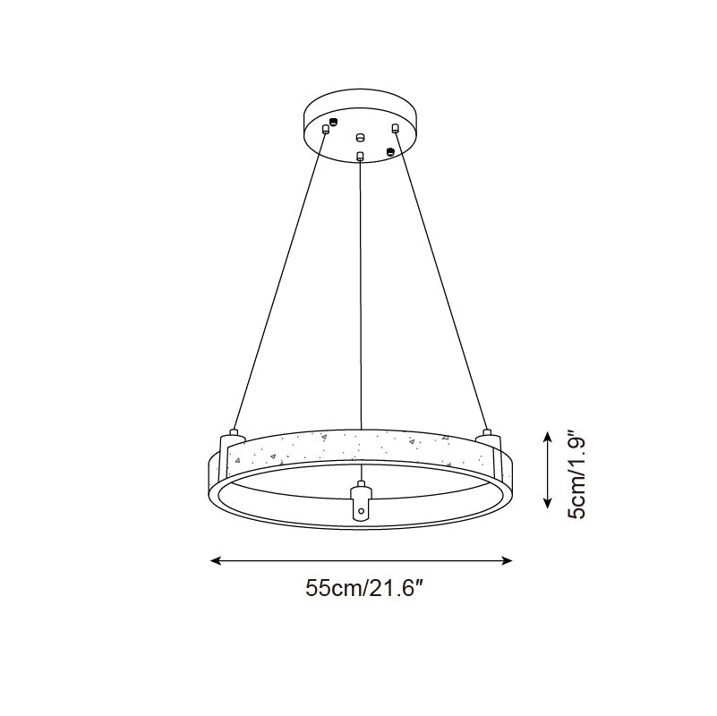 Eclora Travertine Chandelier — product view 8