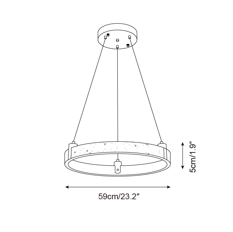 Eclora Travertine Chandelier — product view 9