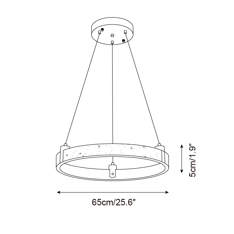 Eclora Travertine Chandelier — product view 10