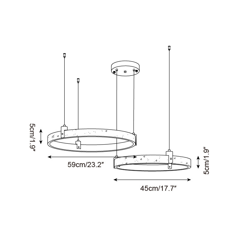 Eclora Travertine Chandelier — product view 12