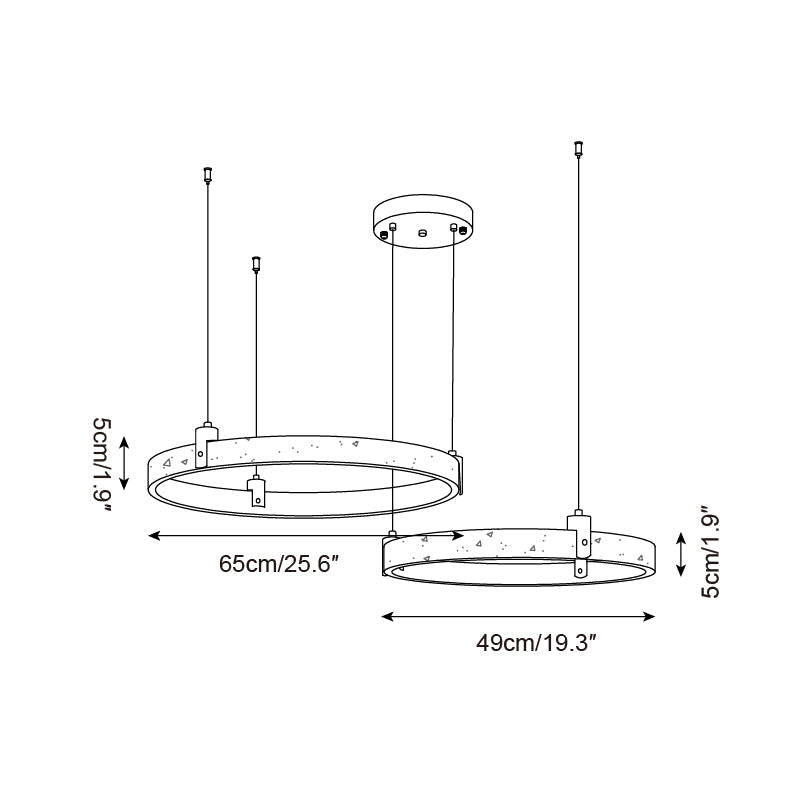 Eclora Travertine Chandelier — product view 13