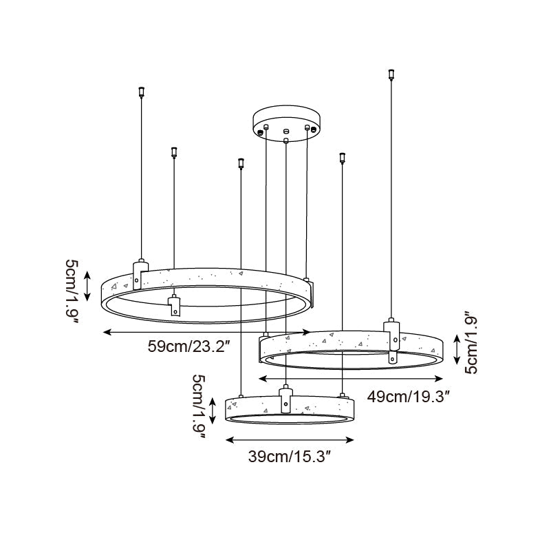 Eclora Travertine Chandelier — product view 14